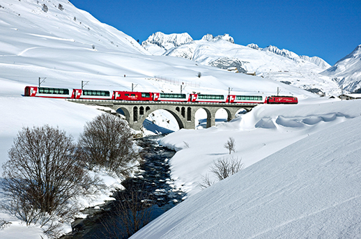 Rail through Switzerland - never ending views