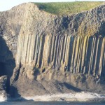 Different layers of Staffa rocks