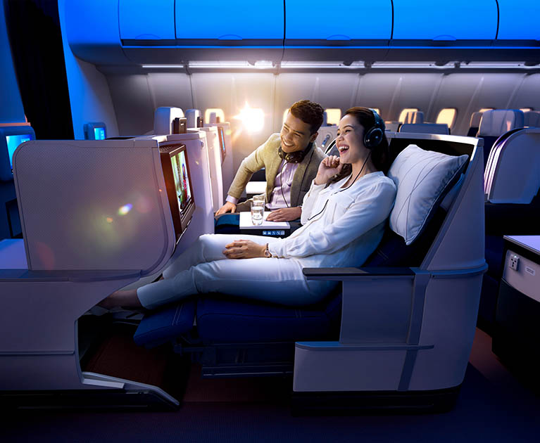 Malaysia Airlines' business class: