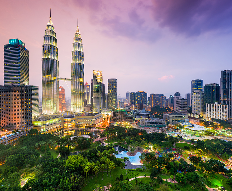 Return business class airfares to Kuala Lumpur: