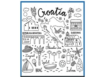 Croatia Colouring Page | TravelManagers