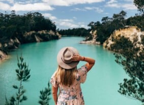 Little Blue Lake, Tasmania, Australia. Image Credit: Melissa Findley | TravelManagers Australia