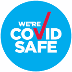 COVID-19 Safe Blue Tick