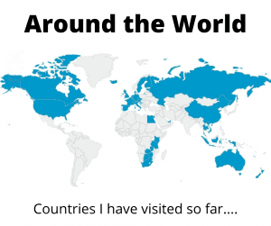 World Map Where I've Been