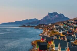 Small town in Greenland