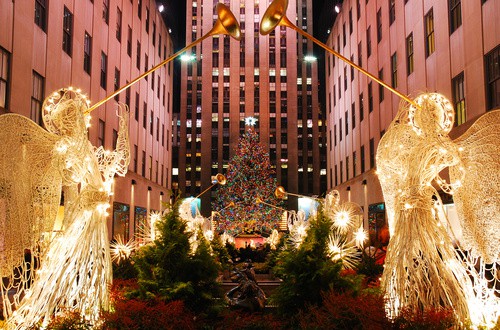 <em>Rockefeller Center Christmas Tree Lighting, NYC</em>