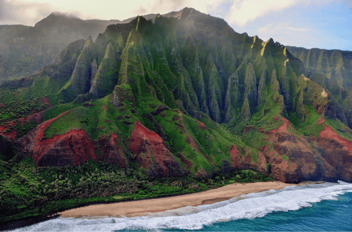 Kauai’s rugged Napali coastline, Hawai'i - where to travel in April