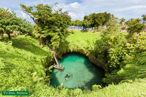 To Sua Ocean Trench, Samoa, perfect under-the-radar place to escape Aussie winter