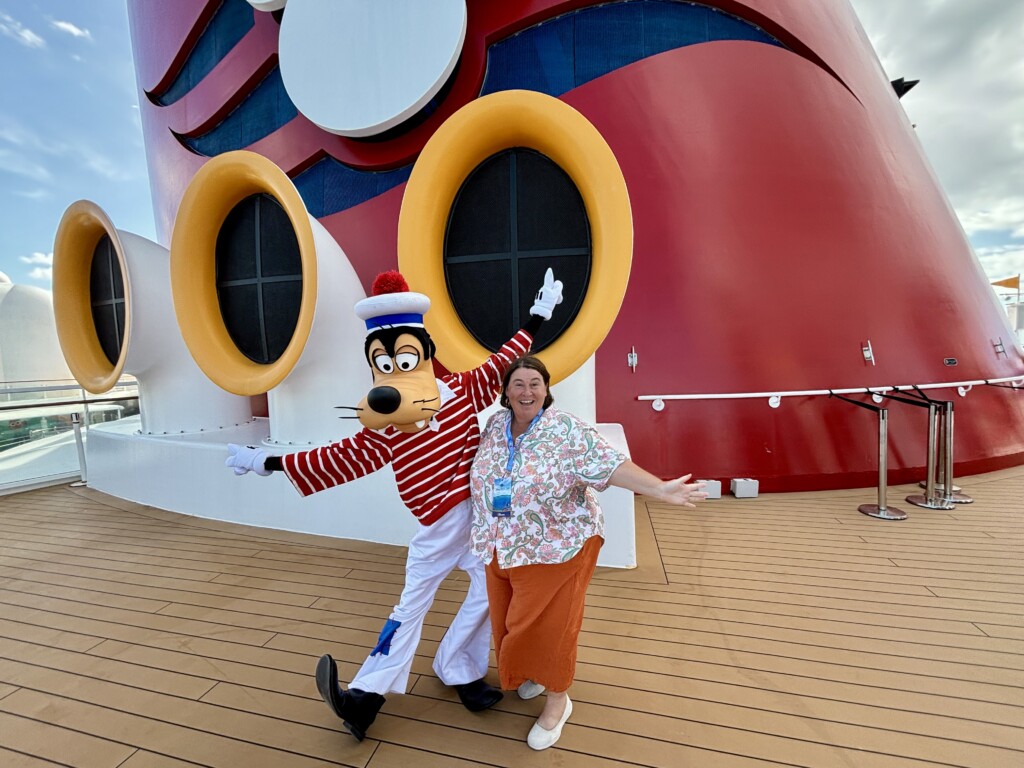 Goofy and me on Disney Wonder