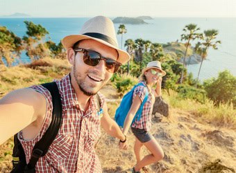 selfie of two tourist