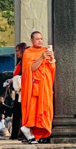 Monk on Phone