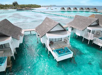 uxury all-inclusive island resort in the Maldives by Centara, featuring beachfront villas, overwater bungalows, and serene spa experiences