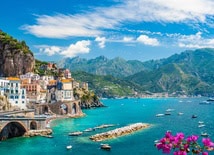 turquoise waters and rocky shoreline in the Mediterranean