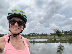 Bike tour through the rice fields
