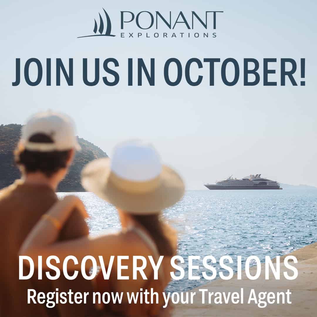 Reserve Your Seat: PONANT October Discovery Sessions