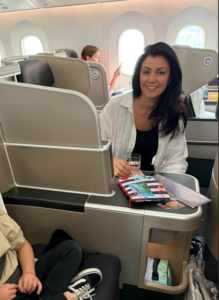 Qantas Business Class Jilda Jack