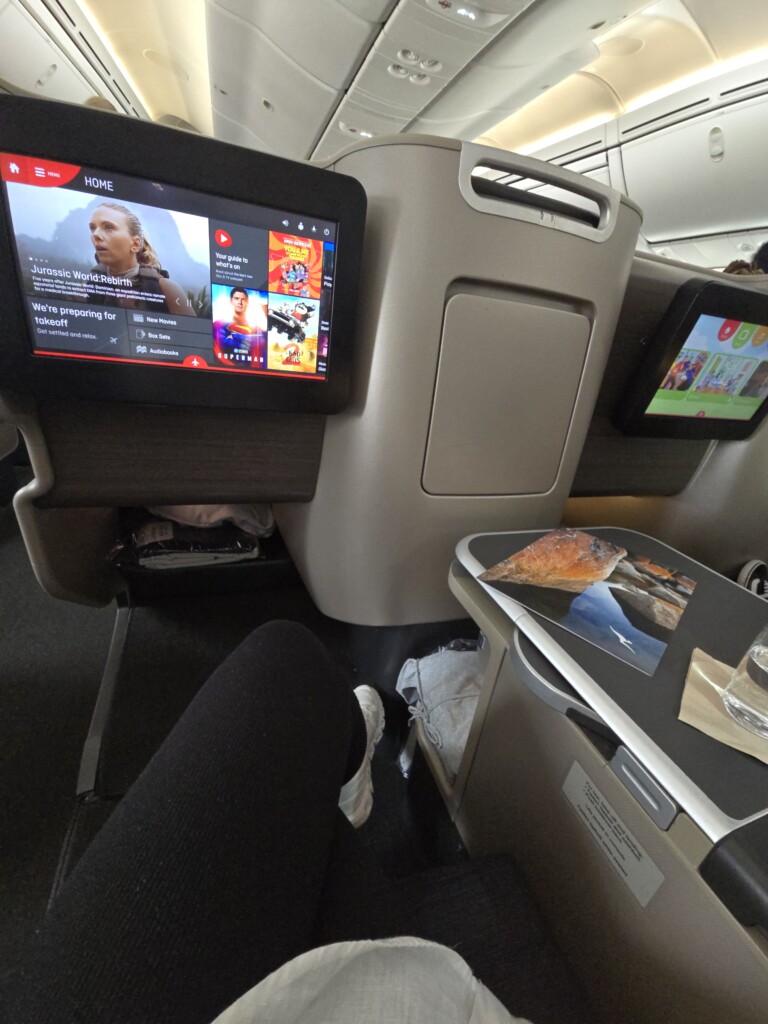 Jilda Jack Qantas Business Class Dreamliner
