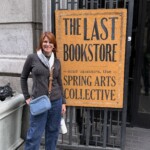 Janice in front of the The Last Bookstore