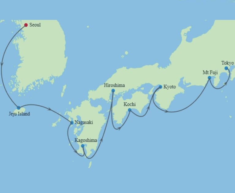 Cruise itinerary: