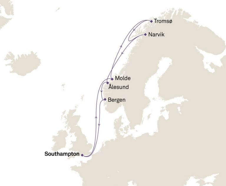 Cruise itinerary: