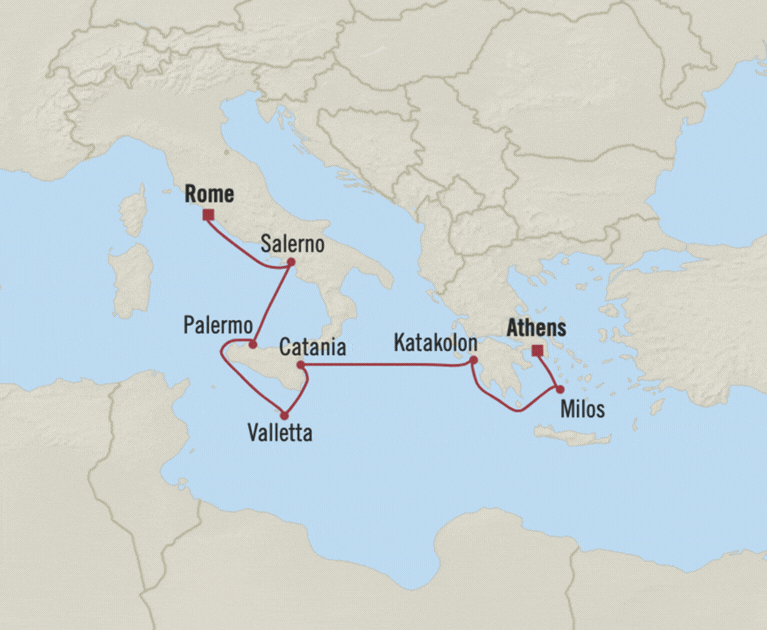Cruise itinerary: