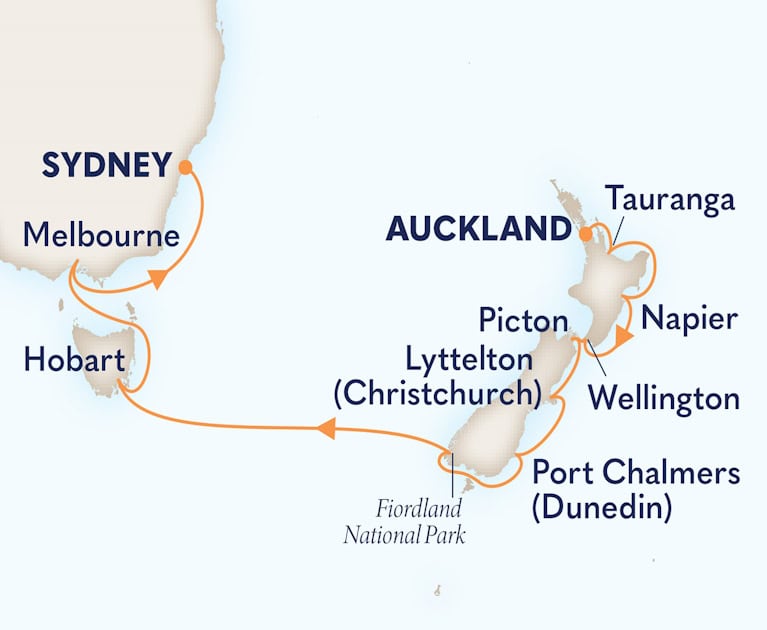 Cruise itinerary: