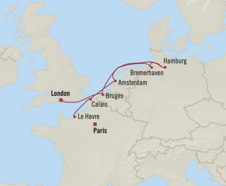 Cruise itinerary:
