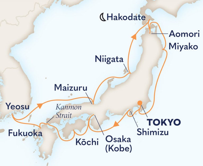 Cruise itinerary: