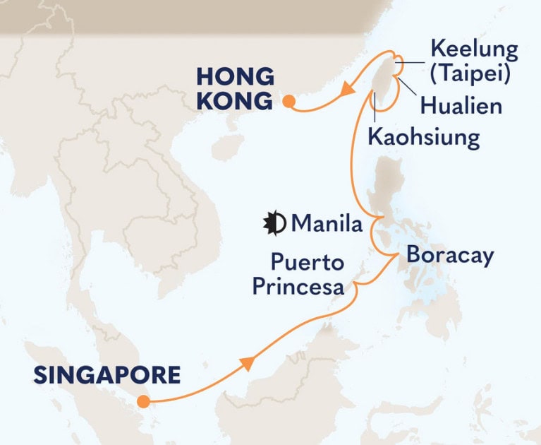 Cruise itinerary:
