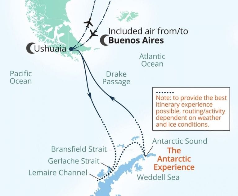 Cruise itinerary: