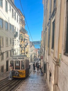 Cable cars and Trams in Lisbon Portugal